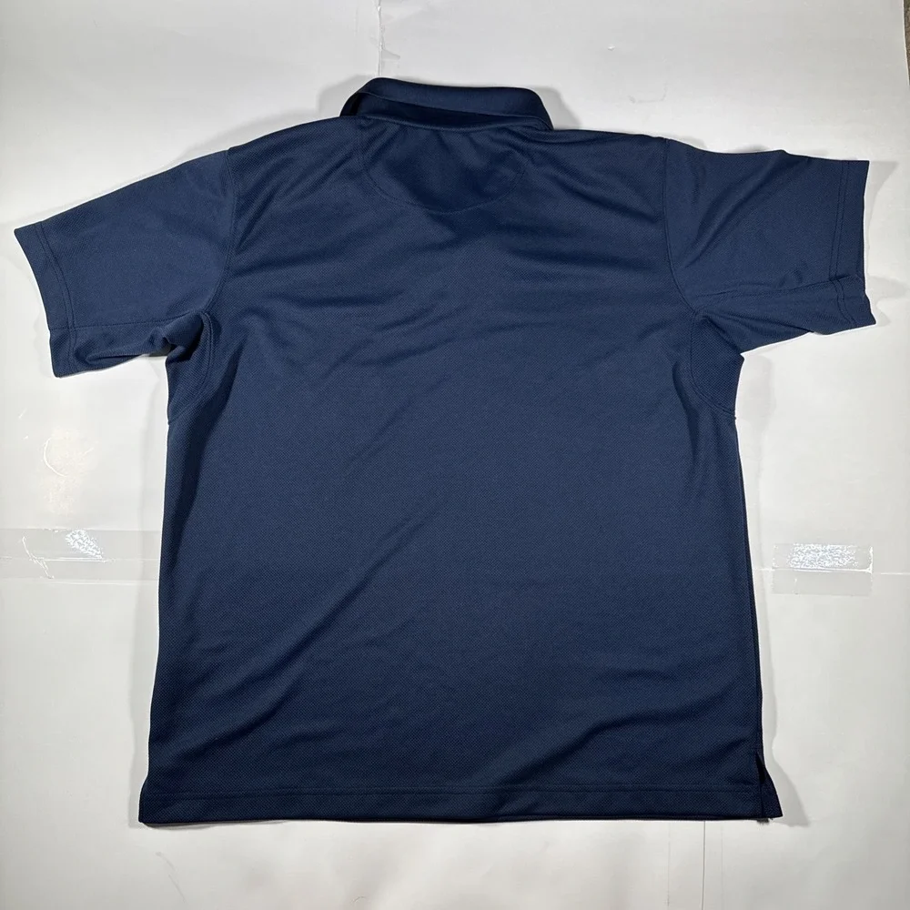 Columbia Pfg Shade Short Sleeve Polo Shirt Navy Blue Men's Size Large Golfing - Picture 7 of 7